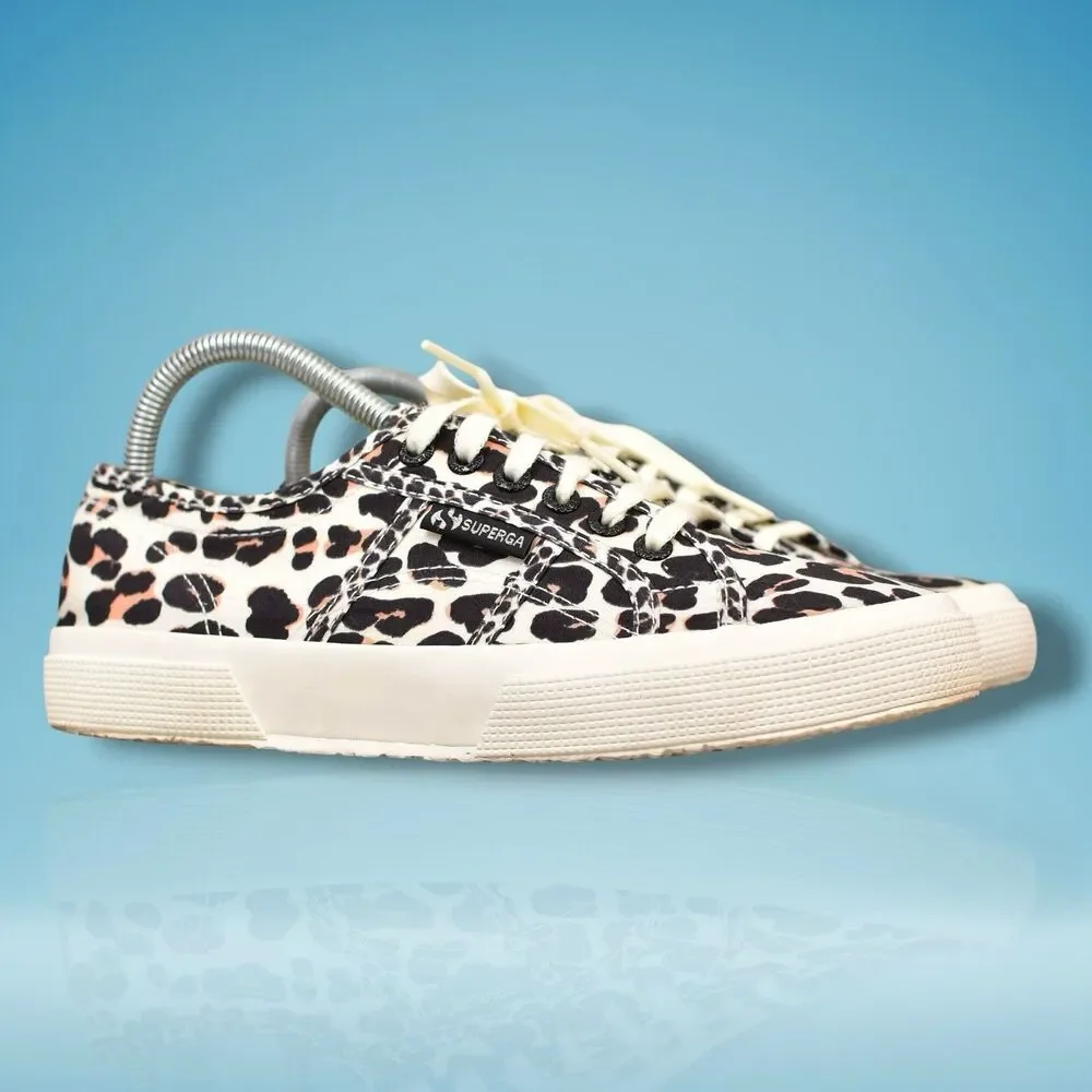 Superga 2750 Sneakers Women’s Size 8 EU 39 Light Leopard Cheetah Print